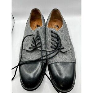 JF J.Ferrar Mens Hyde Oxford Shoes Size 9 Two-Tone  VGC  Dress Fashion